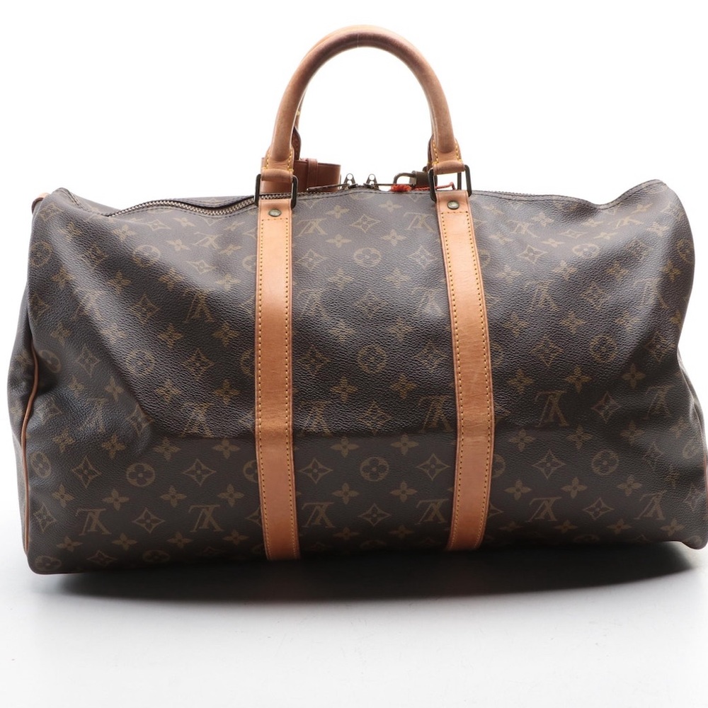 Louis Vuitton Keepall 50 in Monogram Canvas & Vachetta Leather